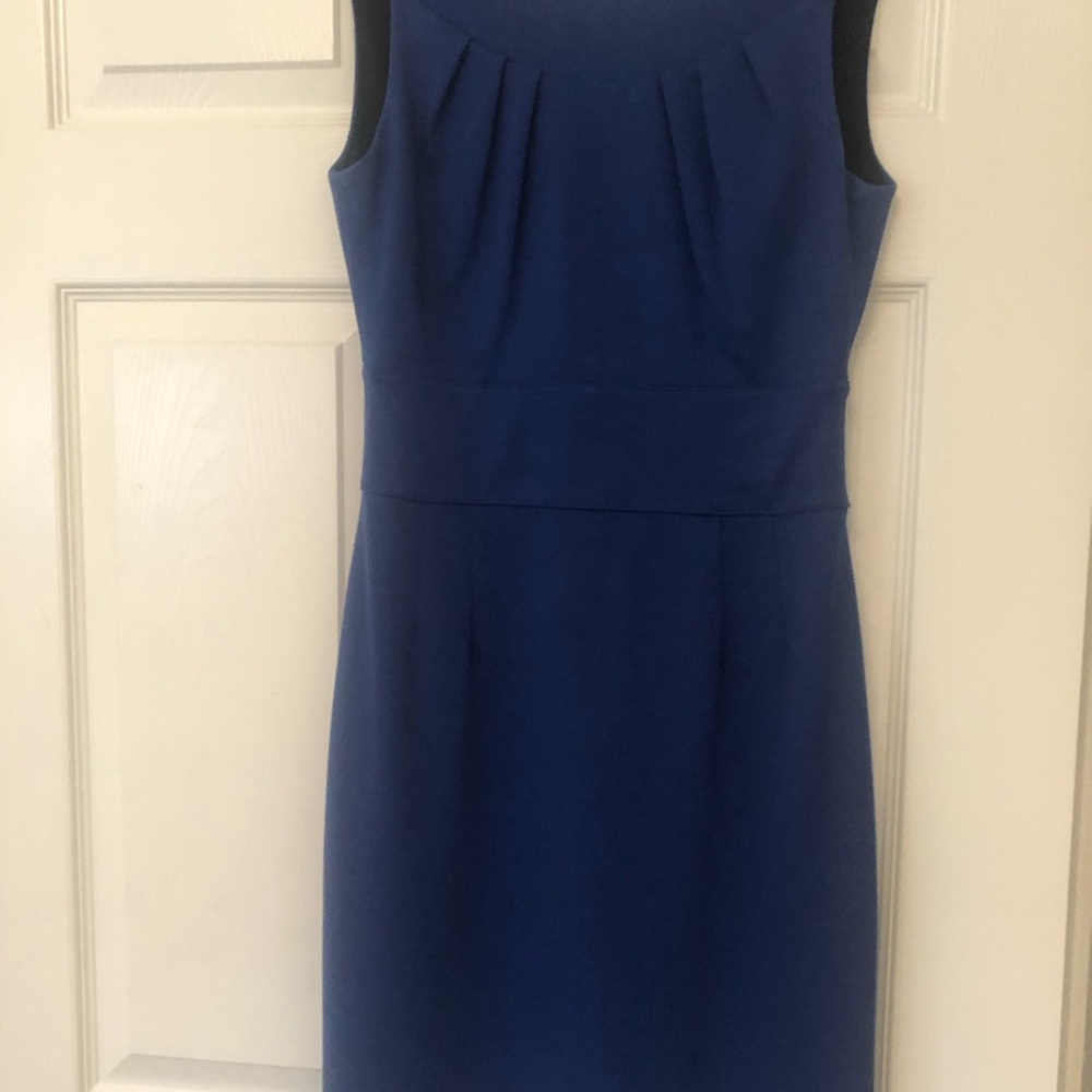 NWOT DKNY Royal blue knit shift Dress